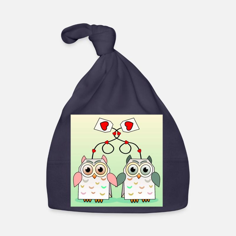 Eulen Tee Baby Bio-Mütze