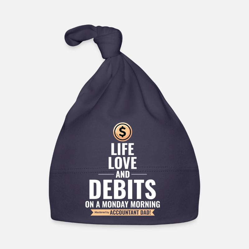 Number Cruncher Dad: Hilarious Accountant Father Organic Baby Cap