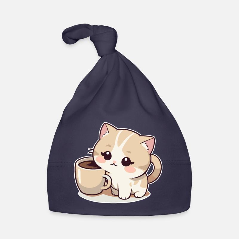Chat au café Bonnet bio Bébé