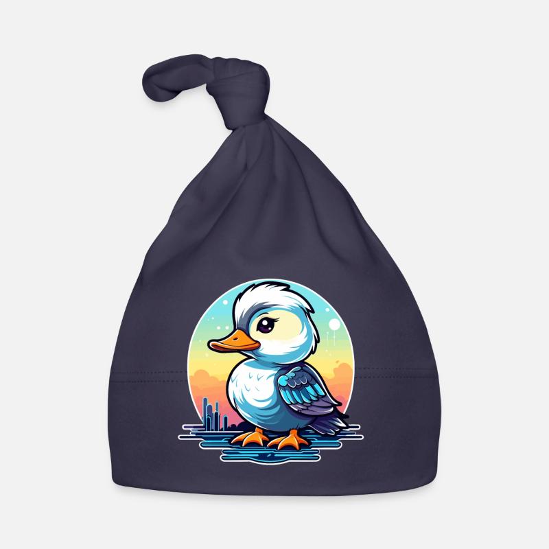 Illustration de canard Bonnet bio Bébé