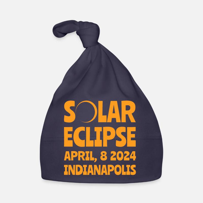 Solar Eclipse 2024 Indianapolis Indiana Organic Baby Cap