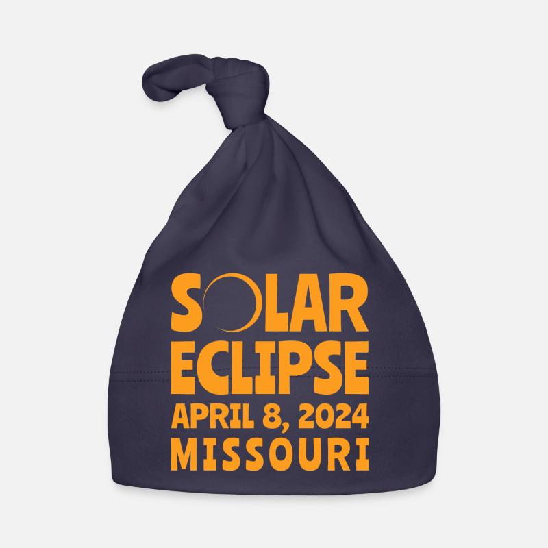 Solar Eclipse 2024 Missouri Organic Baby Cap