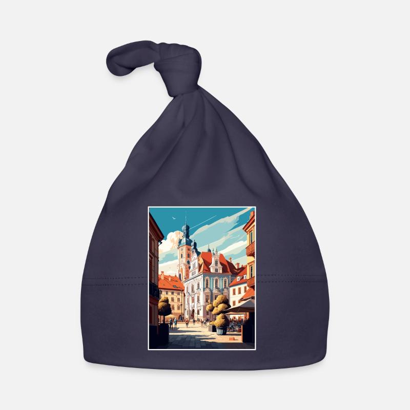 Marianske Lazne République tchèque Affiche de voyage Bonnet bio Bébé