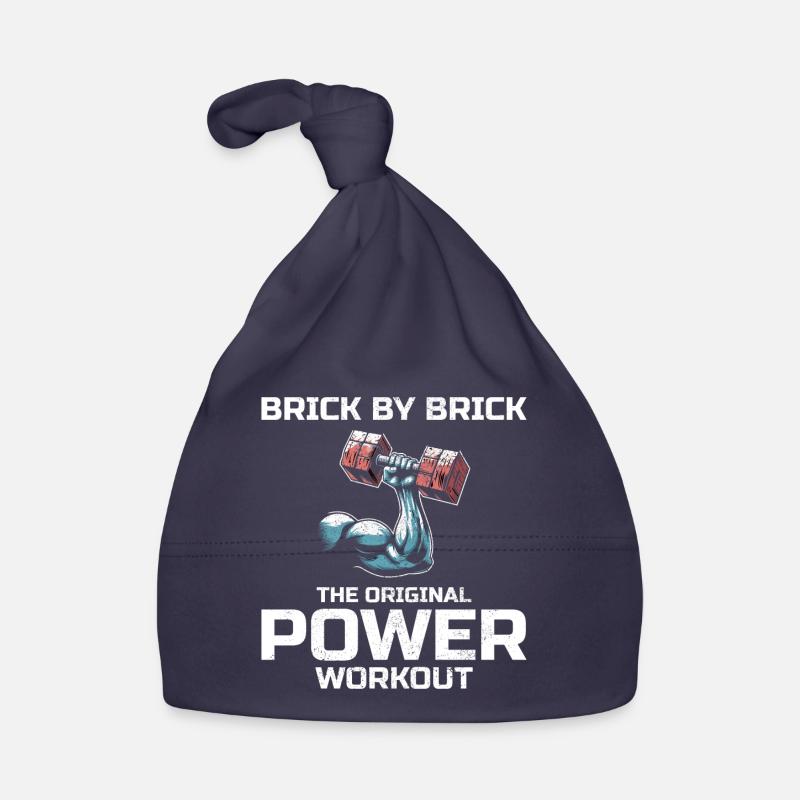 Maçon Maçon Maçon Humour Power Workout Drôle Bonnet bio Bébé