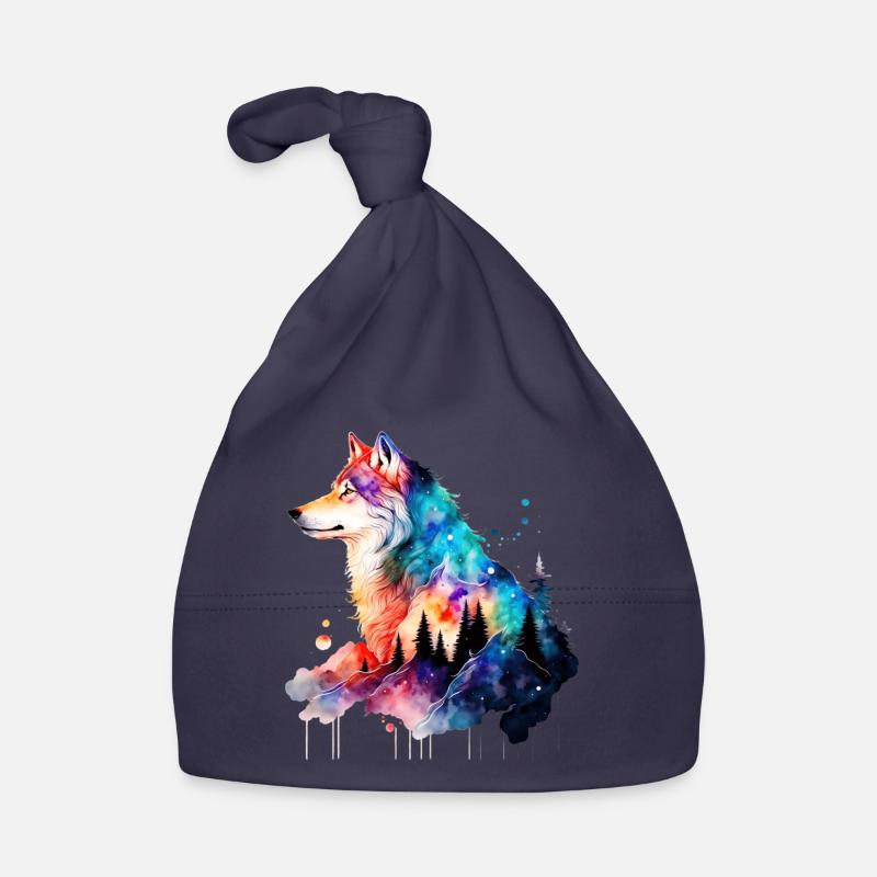 Wolf Organic Baby Cap