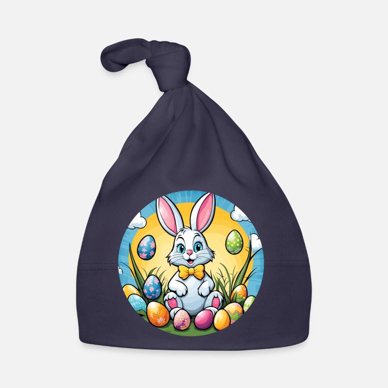 Easter Bunny Easter Illustration Organic Baby Cap