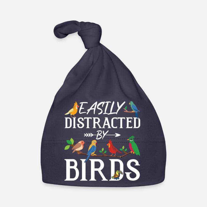 Easily Distracted by Birds Organic Baby Cap