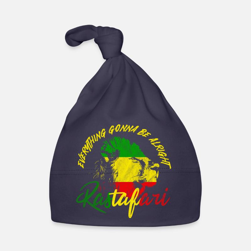 Rastafari - Organic Baby Cap - navy