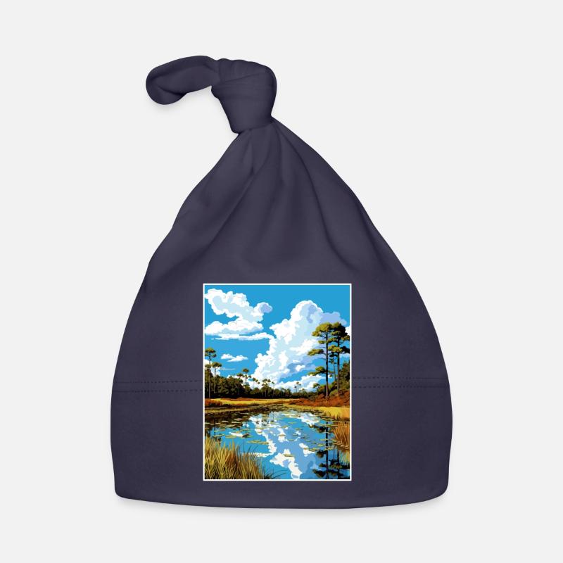 John Pennekamp State Park Floride affiche de voyage Bonnet bio Bébé