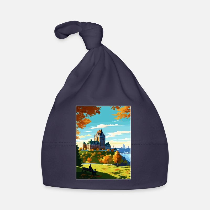 Affiche de voyage Fairmont Le Château Frontenac Bonnet bio Bébé
