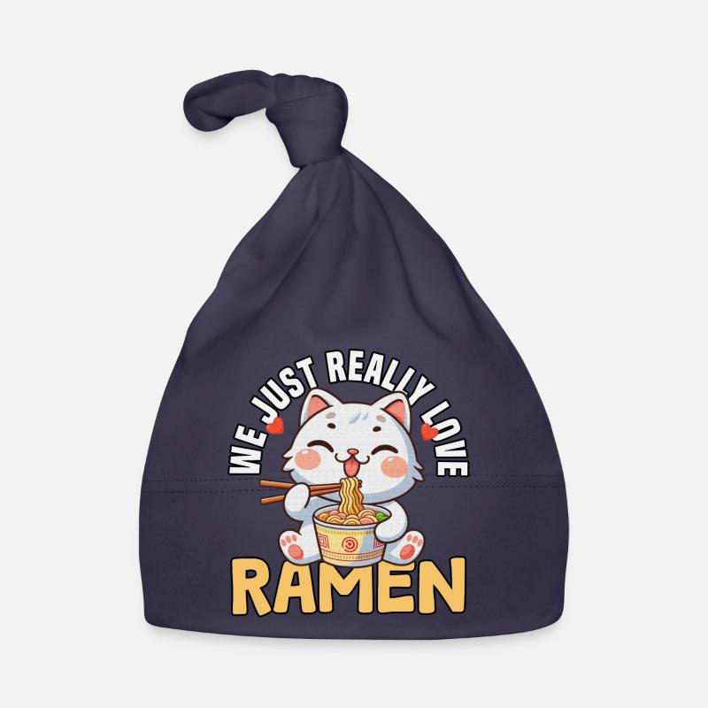 we just really love ramen Baby Bio-Mütze