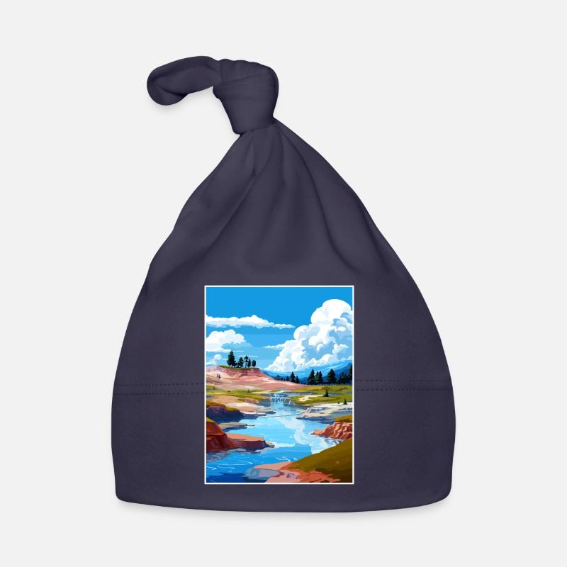 Whakarewarewa Geothermal Valley Reiseposter Baby Bio-Mütze