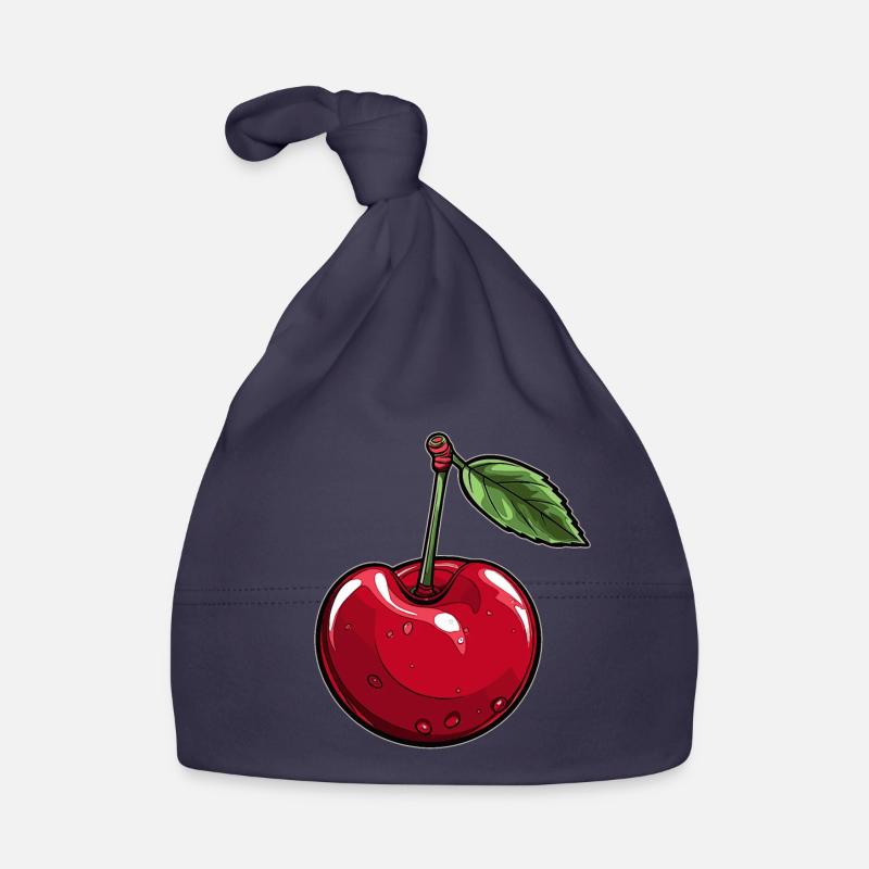A cherry Organic Baby Cap