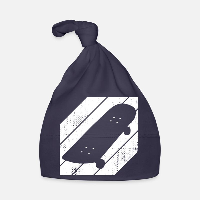 Skateboard Drawing Organic Baby Cap