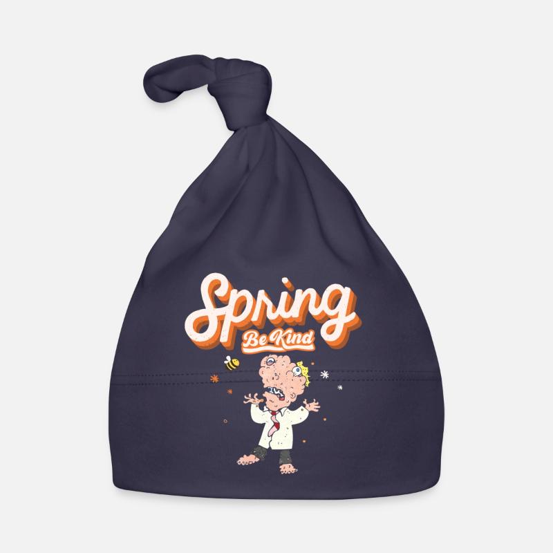 Funny spring decoration with bee Organic Baby Cap