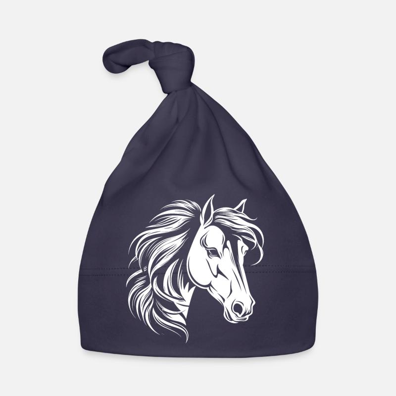 Portrait de cheval Bonnet bio Bébé