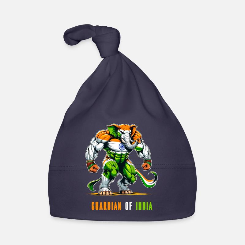 Inde Drapeaux nationaux des éléphants Bonnet bio Bébé