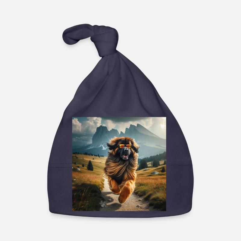 L’art de Leonberg - Bonnet bio Bébé - marine