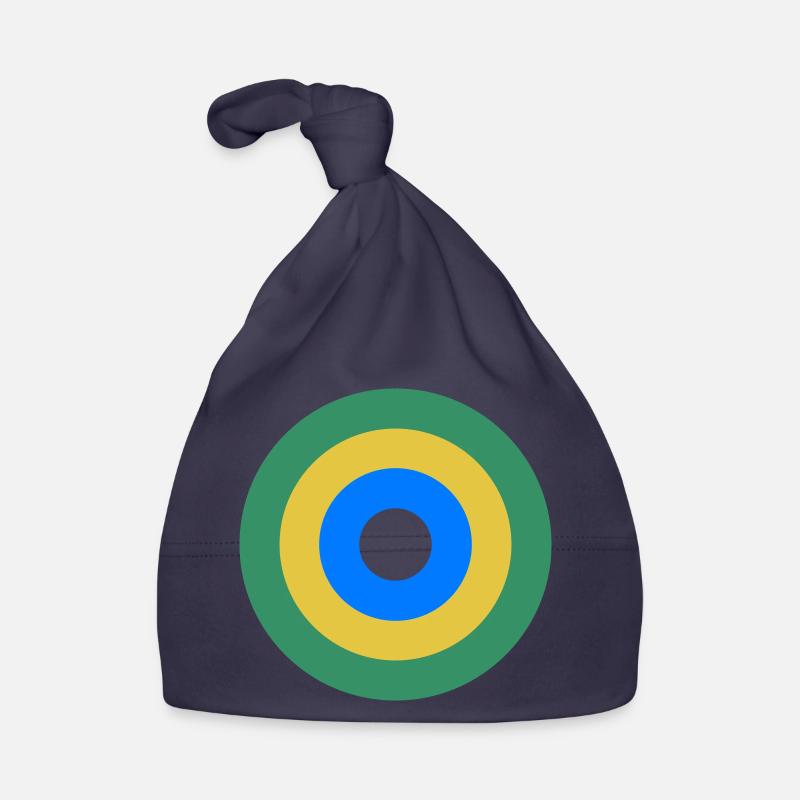 Focalisation du mauvais œil - Bonnet bio Bébé - marine
