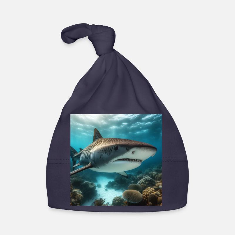 Tiger shark Organic Baby Cap