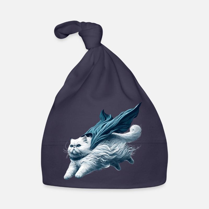 Super chat persan blanc chat persan cadeau Bonnet bio Bébé