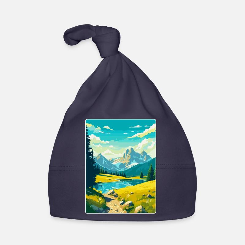 Parc national de Durmitor Monténégro Affiche de voyage Bonnet bio Bébé