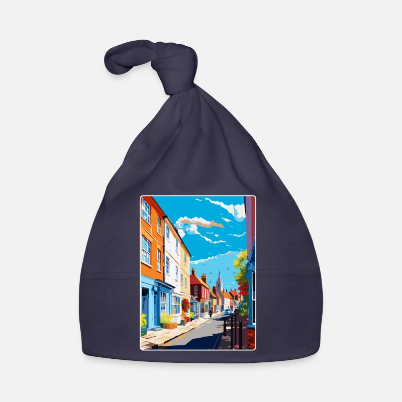 Faversham Angleterre Royaume-Uni Affiche de voyage vintage WPA Art Bonnet bio Bébé