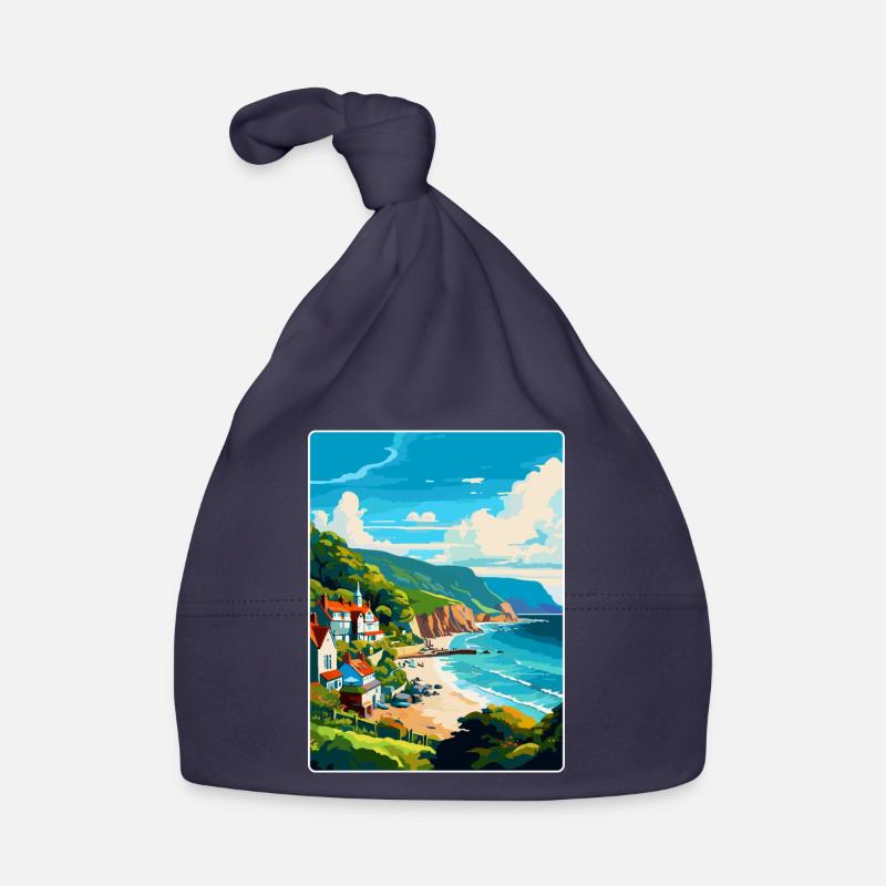 Lynton Lynmouthdevon Affiche de voyage Souvenir WPA Bonnet bio Bébé