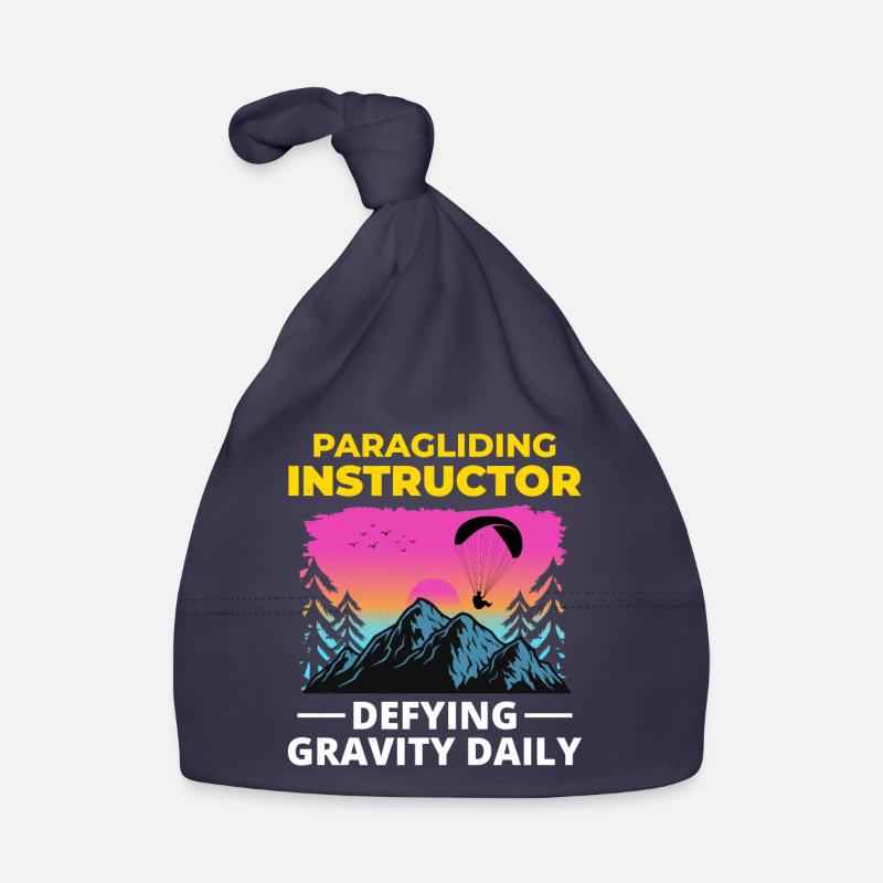 Paragliding Pilot Paraglider Instructor Mountains Organic Baby Cap