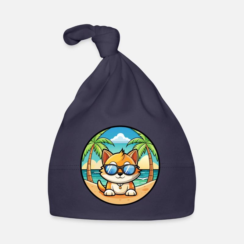 Munchkin Lunettes de soleil de dessin animé de race de chat plage Bonnet bio Bébé