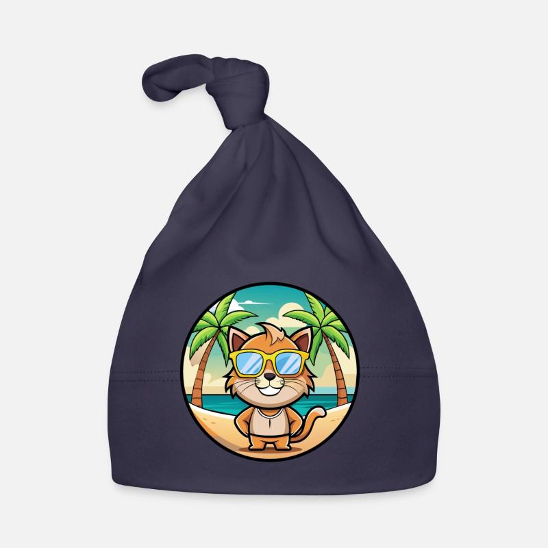 Pixie Bob Cat Breed Lunettes de soleil de dessin animé Beach Bonnet bio Bébé