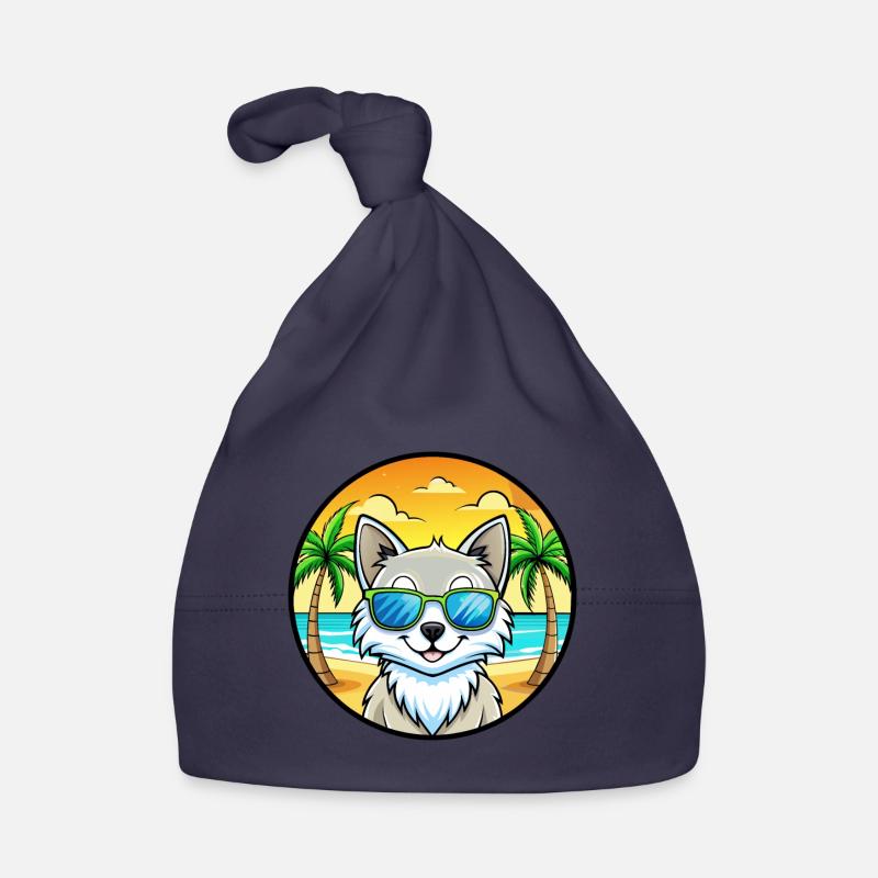 Lunettes de soleil de plage de race de chat angora turc Bonnet bio Bébé