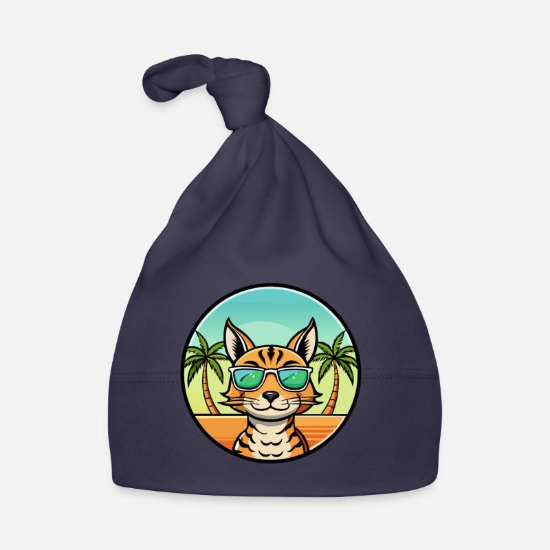 Ocicat Breed Cartoon Sunglasses Beach Organic Baby Cap