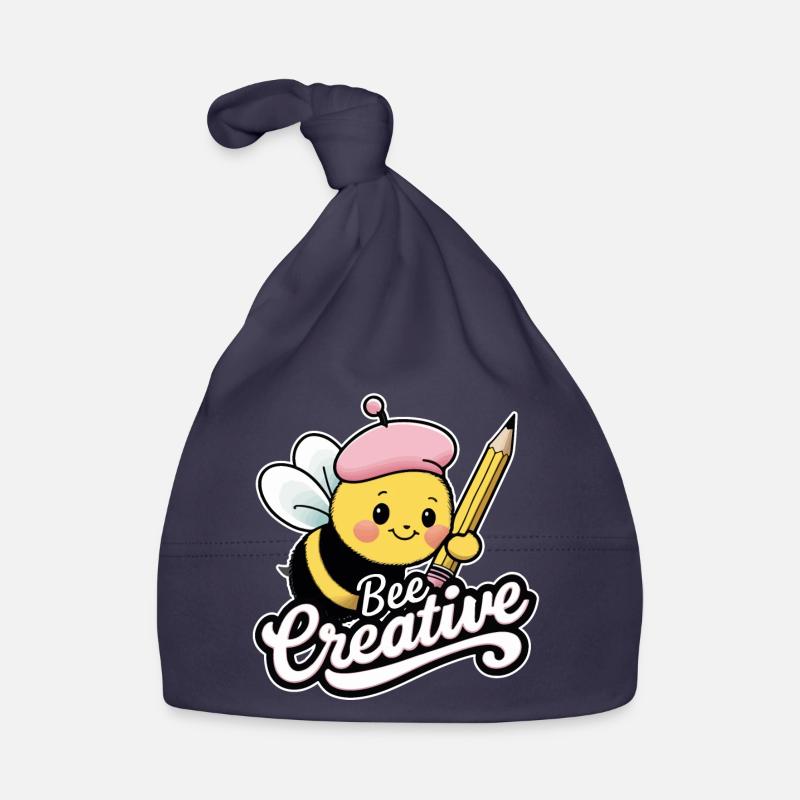 abeille créative abeille soyez créatif Bonnet bio Bébé