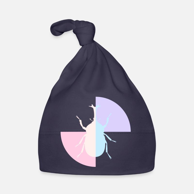 Duo Yellow Pastel Blue Organic Baby Cap