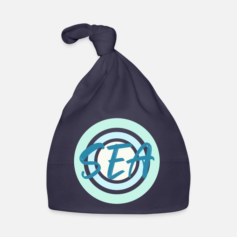 Bleu Mer - Bonnet bio Bébé - marine