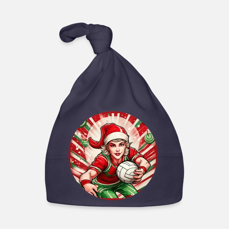 Volley-ball des elfes de Noël Bonnet bio Bébé