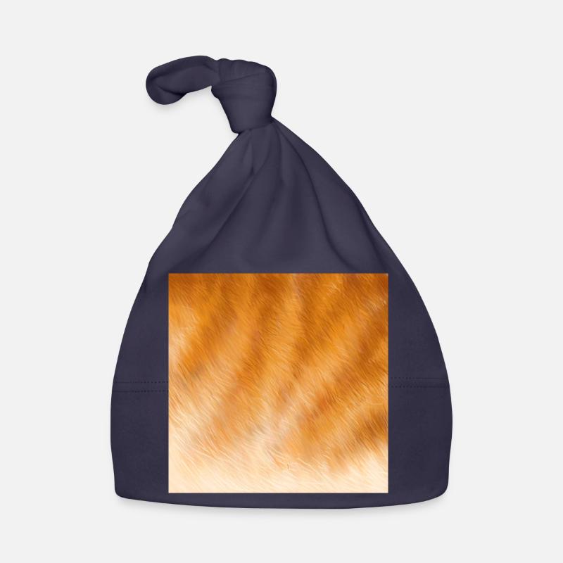 Fourrure de chat rouge Bonnet bio Bébé