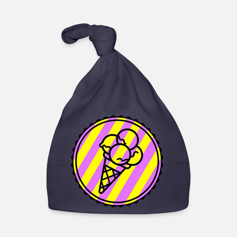 Icône de crème glacée à la crème d’œuf Bonnet bio Bébé