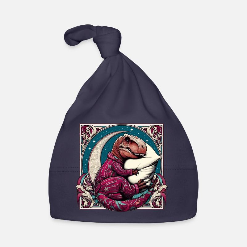 T-Rex Sleeping Hobby Cadeau Bonnet bio Bébé