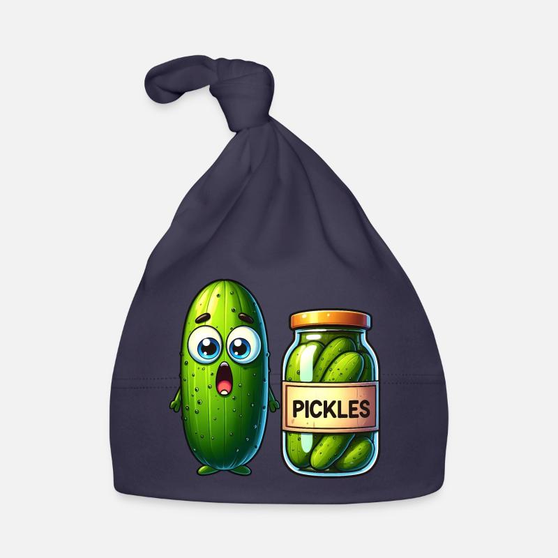 La situation difficile des cornichons au concombre : choqué et choqué ! Bonnet bio Bébé