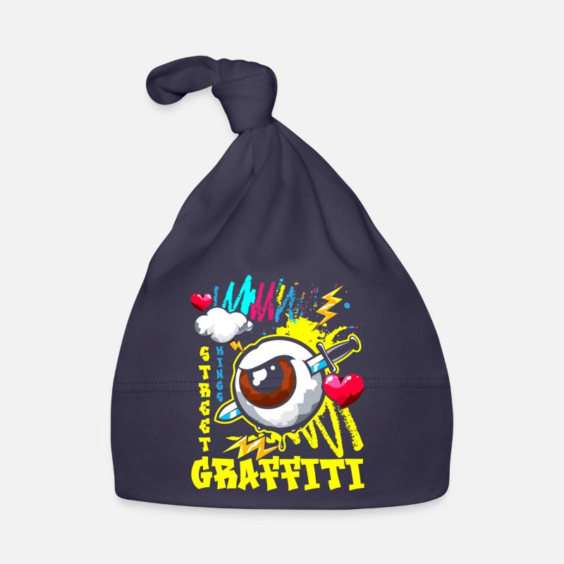 Graffiti Hip Hop coloré Bonnet bio Bébé