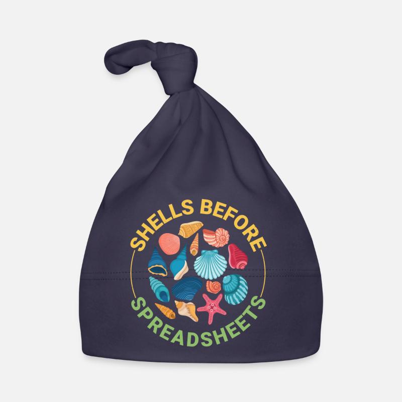 Seashells Collector Beachcomber Sea Shell Ocean Organic Baby Cap