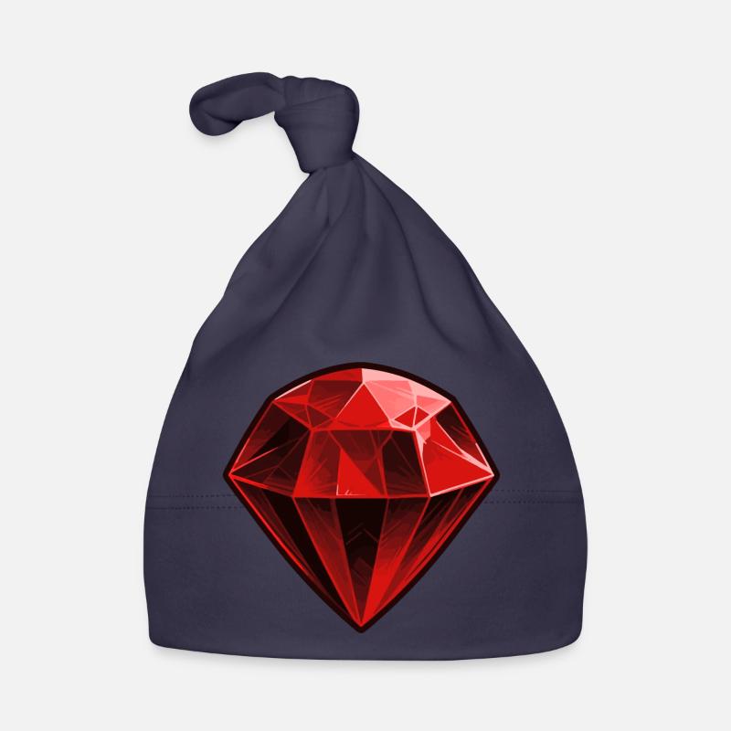 Precious Red Ruby Gemstone Organic Baby Cap