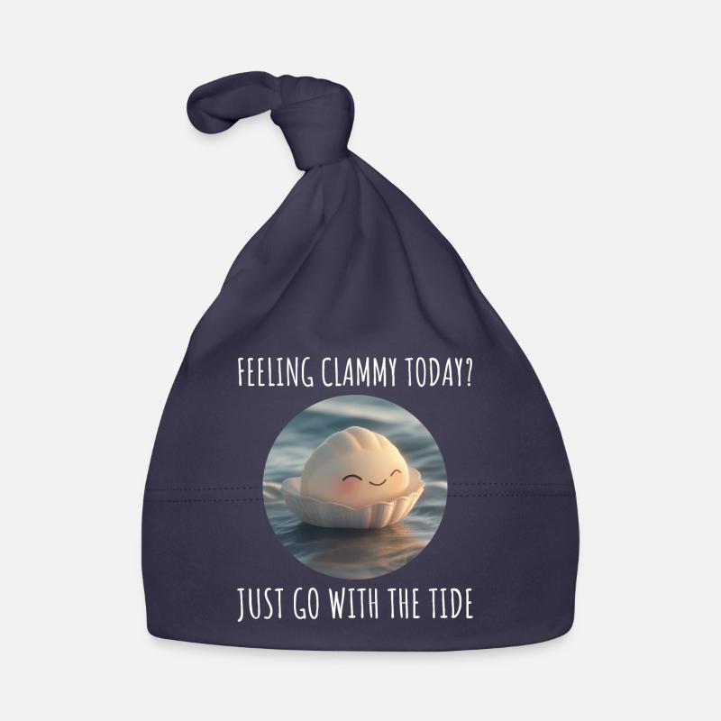Clam Shell Seashells Collector Beachcomber Beach Organic Baby Cap