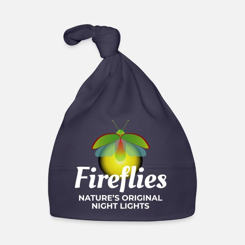 Fireflies Firefly Lightning Bug Insect Collector Organic Baby Cap