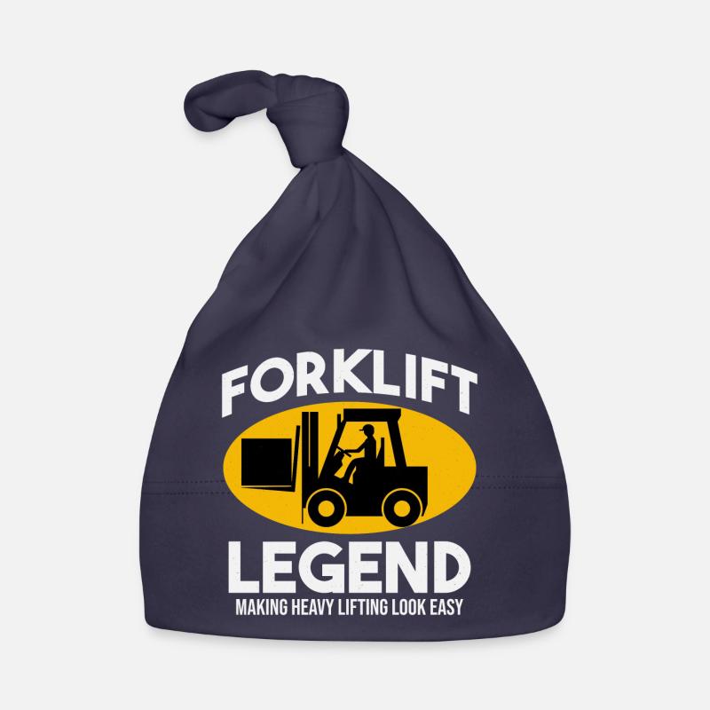 Forklift Operator Heavy Equipment Driver Humor Organic Baby Cap