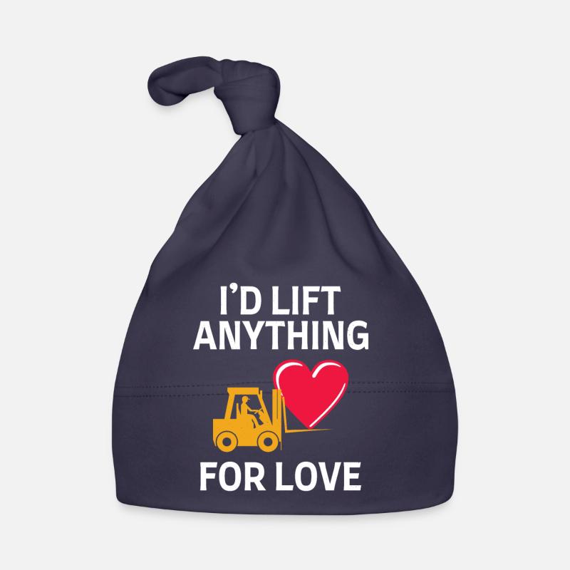 Forklift Operator Driver Valentine’s Day Funny Organic Baby Cap