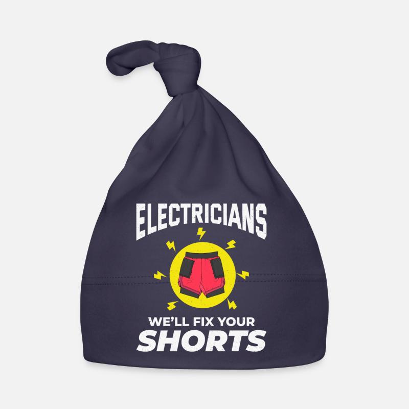 Electrician Humor Electrical Technician Engineer Organic Baby Cap