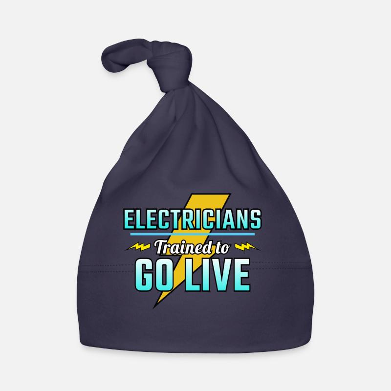 Electrician Humor Electrical Technician Engineer Organic Baby Cap